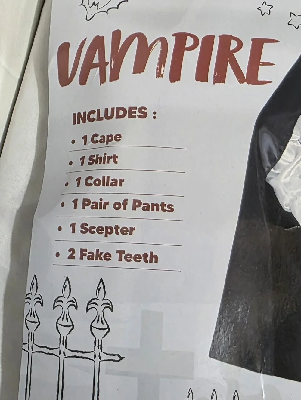 Spooktacular Creations Darkness Vampire Costume Child Size Small (5-7)